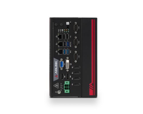 MVP-5100-MXM Series: Fanless processor-based embedded GPU/AI platform with Intel® Core™ i7/i5/i3 CPUs - Front Panel