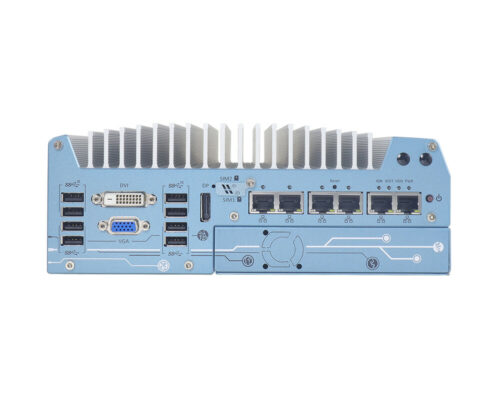 Nuvo-7000E/P/DE Serie: Robuster lüfterloser Embedded PC mit Intel® Core™/ Pentium®/ Celeron® CPUs 8th/9th Gen - MIL-STD-810G - front