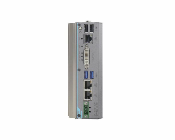 POC-300 Series - Ultra Compact DIN Rail Embedded PC with Intel® Pentium® N4200 & Atom™ E3950 CPUs, GbE, PoE and USB 3.0 - front ios