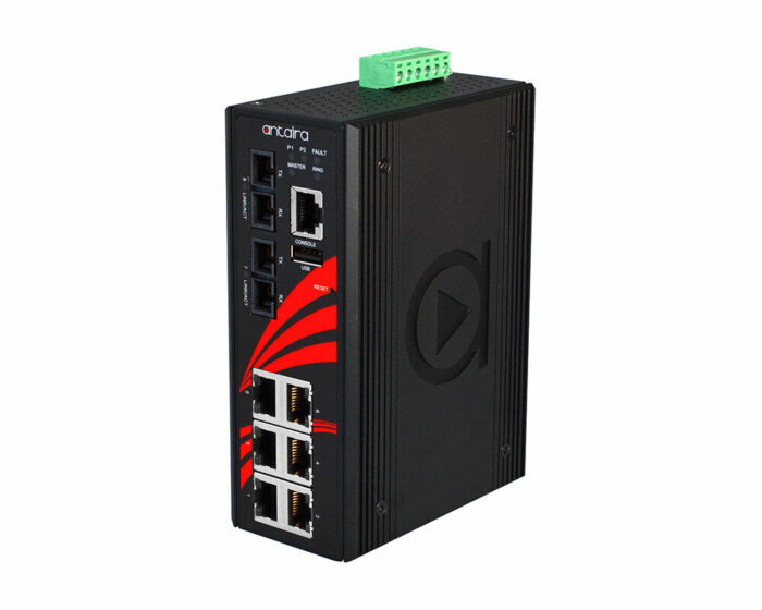 ANT LMX-0802-M Serie - Industrielle 8-Port Managed Ethernet Switches für widrige Bedingungen