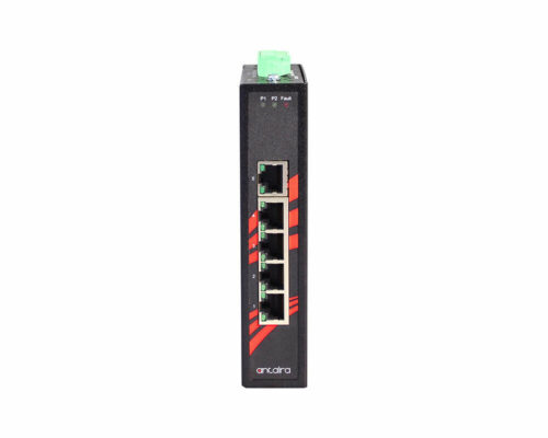 ANT LNX-500A Serie - Industrielle 5-Port Unmanaged Ethernet Switches für widrige Bedingungen: front