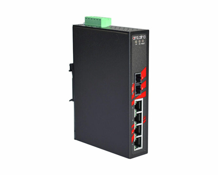 ANT LNX-0501M Serie - Industrielle 5-Port Unmanaged Multimode Ethernet Switches für widrige Bedingungen