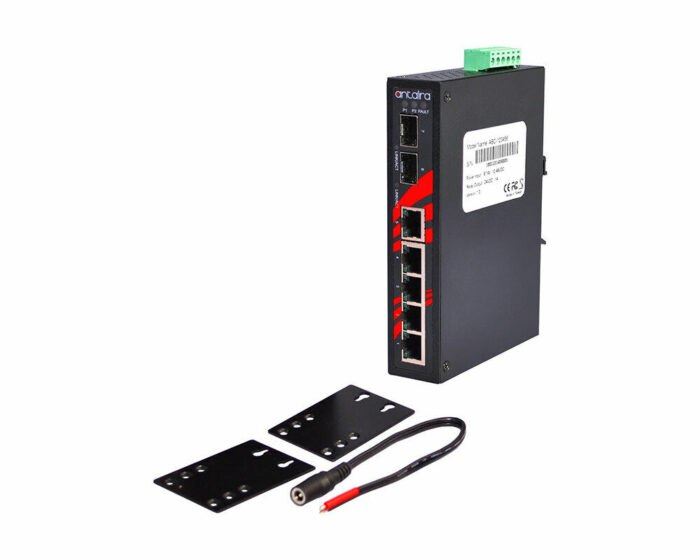ANT LNX-0702C-SFP Serie - Industrielle 7-Port Unmanaged Gigabit Ethernet Switches für widrige Bedingungen - Set