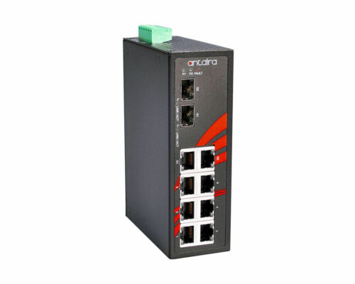 ANT LNX-0802C-SFP Serie - Industrielle 8-Port Unmanaged Gigabit Ethernet Switches für widrige Bedingungen