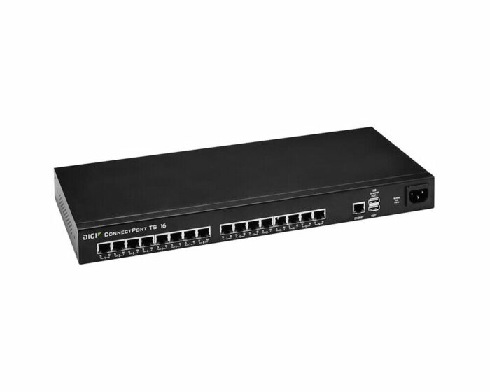 Digi ConnectPort TS 16 - Terminal server with 16 RS-232 ports and Dual IPv4 / IPv6 stack