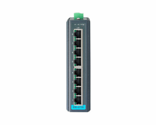 EKI-2728 - Industrieller 8-Port Unmanaged Gigabit Ethernet Switch - front