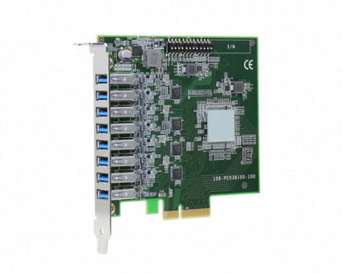 PCIe-USB381F - 8-port USB 3.1 Gen 1 frame grabber / host adapter expansion card