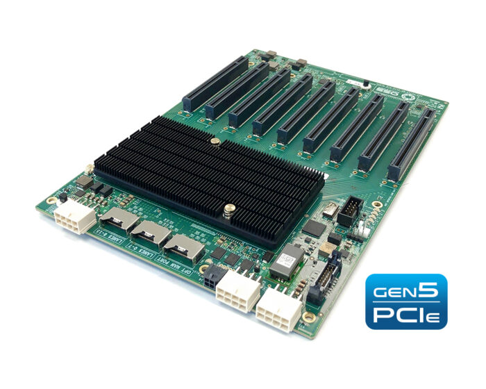 PCIe Gen5 x8 8-Slot Backplane