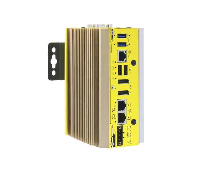 POC-451VTC - Ultra-kompakter Fahrzeugcomputer mit Intel® Elkhart Lake Atom® CPU - Wandhalterung