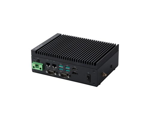 Compact and fanless embedded computer with Intel® Atom® or Intel® N-series processor for AIoT applications
